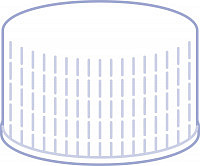 N24 PP Cap, white, closed top, Butyl/PTFE, pk/100
