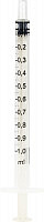 Plastic syringe 1mL