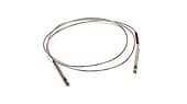 Flex tubing, red, 400mm 0.12mm id.