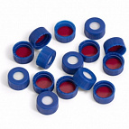 Caps, screw type, blue  100/PK