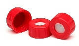 Screw caps, red,  100/PK