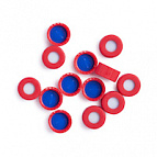Red scrw tp,pre-slit PTFE/Si spta, 100PK