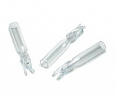 150ul glass inserts, polymer feet, 100PK
