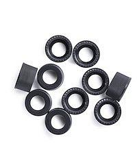 Black cap,13-425 open screw top, 100PK