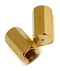 Column nut brass 2pk V-B