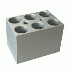 Block, 6 x 5ml centrifuge tubes (17mm diameter)