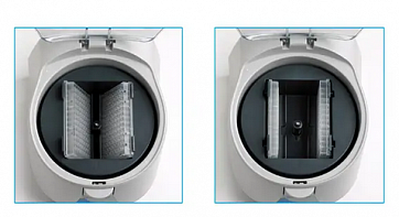 Optional rotor with carriers for deep well plates